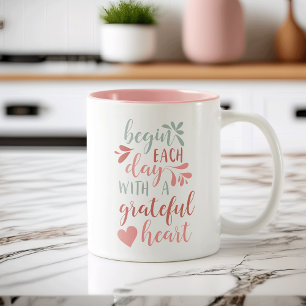 Grattis Heart Två-Tonad Mugg
