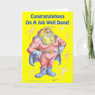 Grattis hjälte! kort