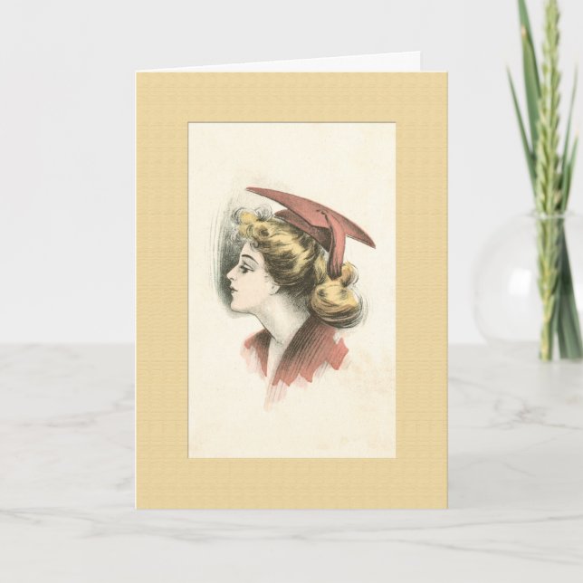 Grattis: Högskola- eller högstadiumstudent Kort (Framsida)