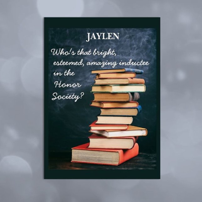 Grattis! Honor Society Anpassningsbar Card Hälsningskort (Skapare uppladdad)