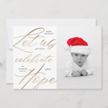 grattis hopp guld skript julkort