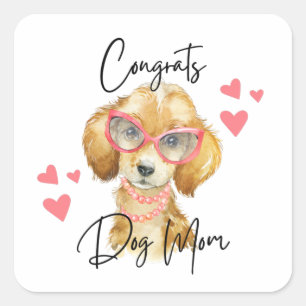 Grattis Hundmamma Klistermärken