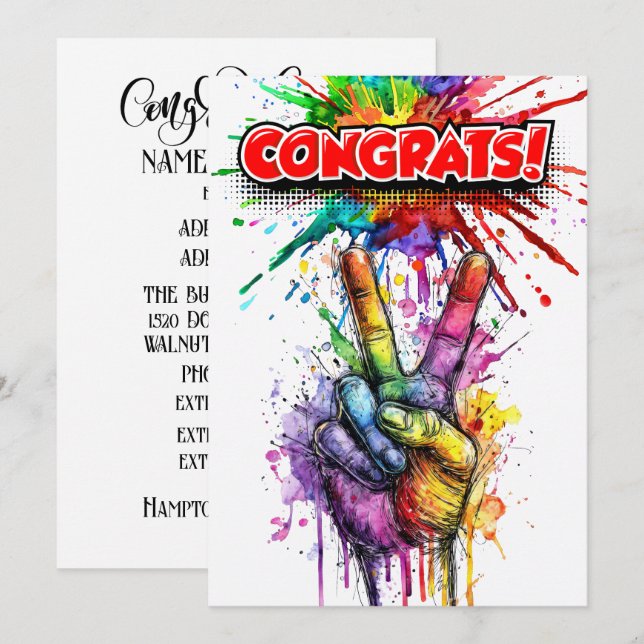 GRATTIS INBJUDNINGAR (Fram/baksida)