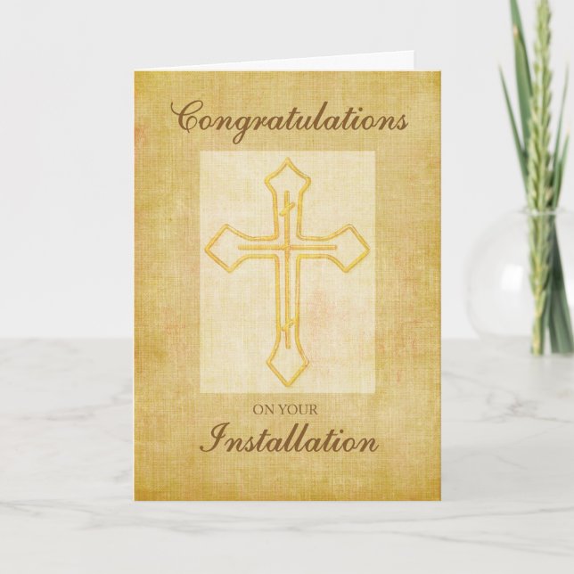 Grattis installation, Religiösa Kor Kort (Framsida)