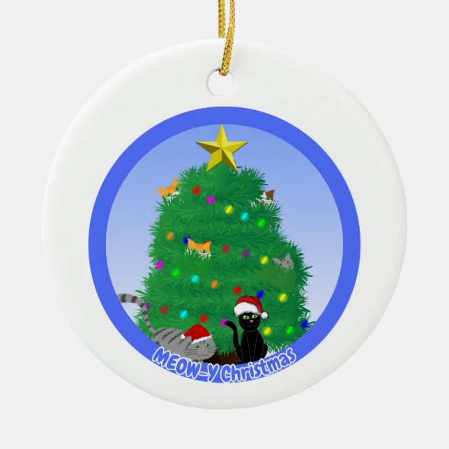 Grattis jul julgransprydnad keramik (Framsidan)