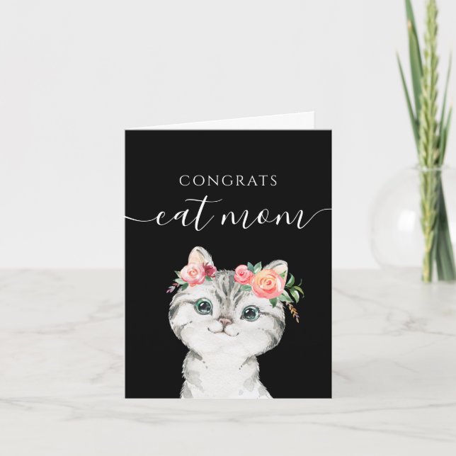 Grattis Kattmamma Grattiskort Kort (Framsida)