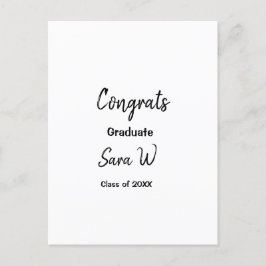 Grattis klass år namn skola vykort