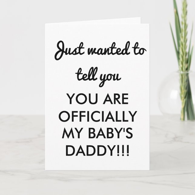 GRATTIS-KORT BABY DADDY NEW DAD Card Kort (Framsida)