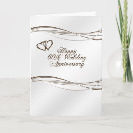 Grattis-kort för 60-års bröllopsdag kort