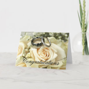 Grattis-kort för Elegant bröllop Kort