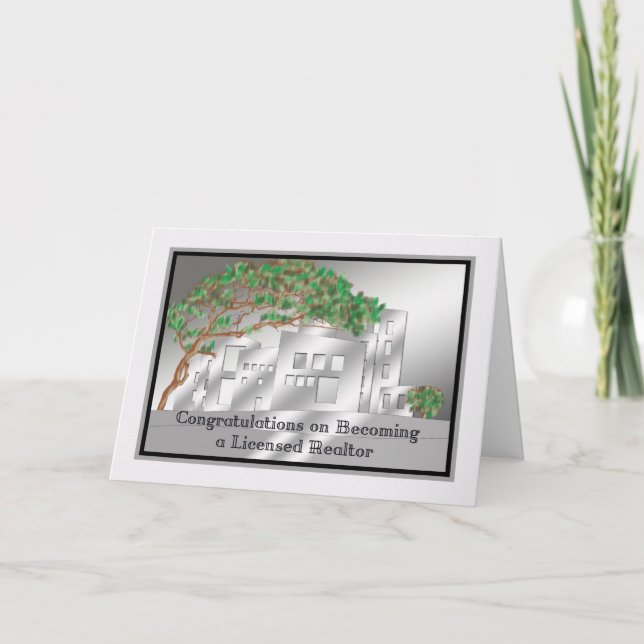 Grattis-kort för ny licensierad återförsäljare kort (Framsida)