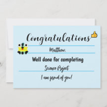 Grattis kort med Cute Ansikte-Blue