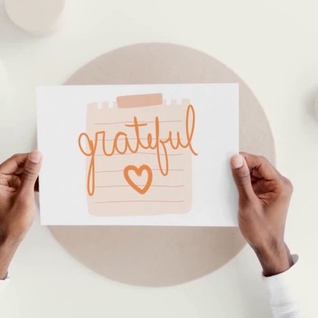 Grattis, kristet tackkort (Grateful Heart Christian Thank You Card)