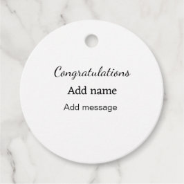 Grattis lägger till namn-meddelande enkelt student gåvor etiketter