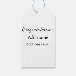 Grattis lägger till namn-meddelande enkelt student presentetikett
