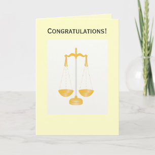 Grattis Law Card Kort
