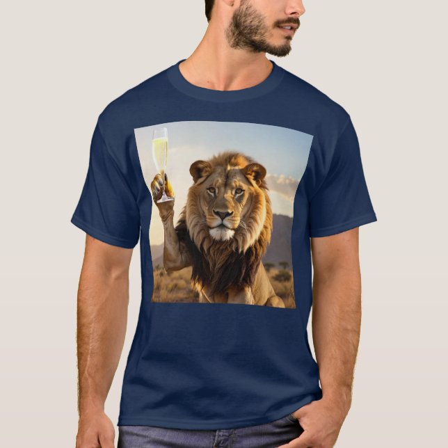 Grattis Lejon T Shirt (Framsida)