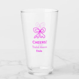 Grattis lila rosa slinga bröllopsfest lägg till na glaskopp