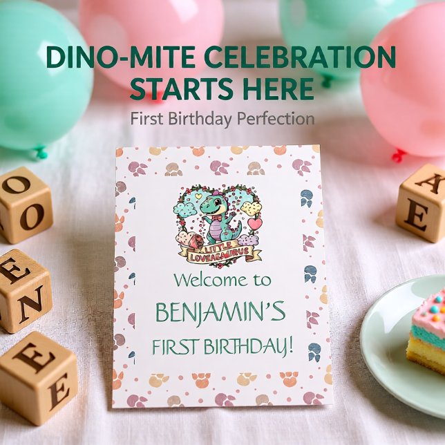 Grattis lilla Dino på födelsedagen Kort (Skapare uppladdad)