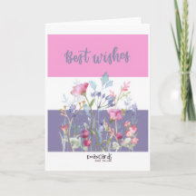 Grattis - Lycka till med blommor