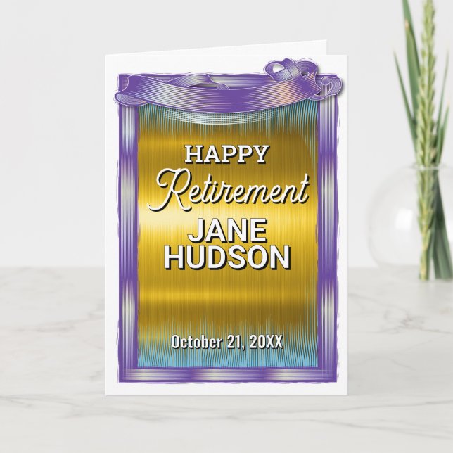 Grattis Lycklig Pension Meddelande (Framsida)