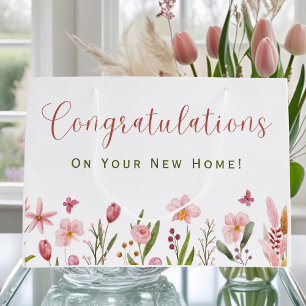 Grattis Mäklare Personliga Rosa Blommor