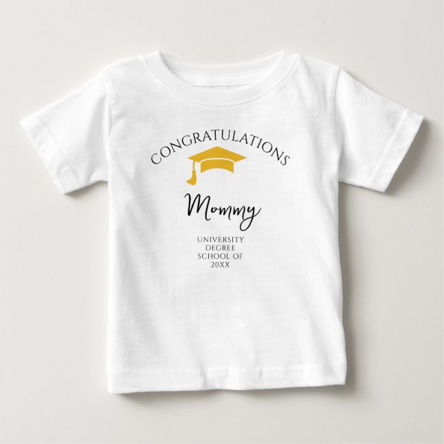 Grattis Mamma Examen Barn  T Shirt (Framsida)