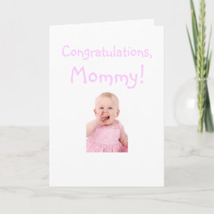 Grattis Mamma från Nyfödd bebis-kort Kort