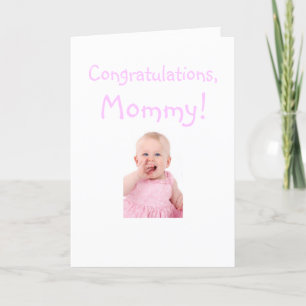 Grattis Mamma från Nyfödd bebis-kort Kort