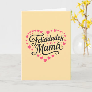 Grattis Mamma Glad mors dag Calligraphy |  Kort