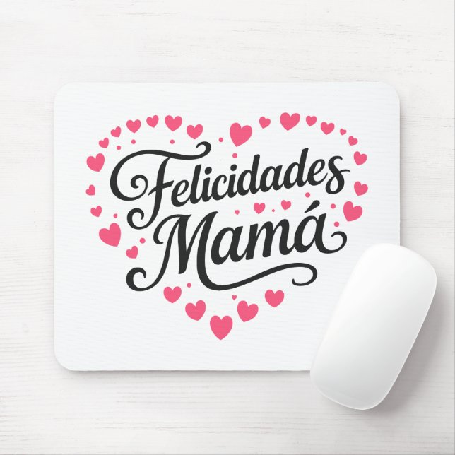 Grattis Mamma Glad mors dag Calligraphy |  Musmatta (Med mus)