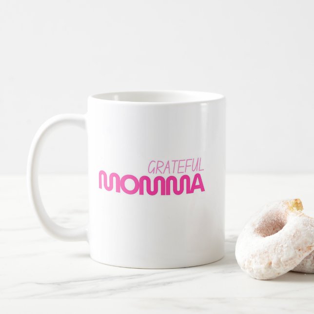 Grattis, mamma Mugg Mors dag Rosa (Med munk)