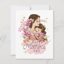 Grattis mamma på mors dag! julkort