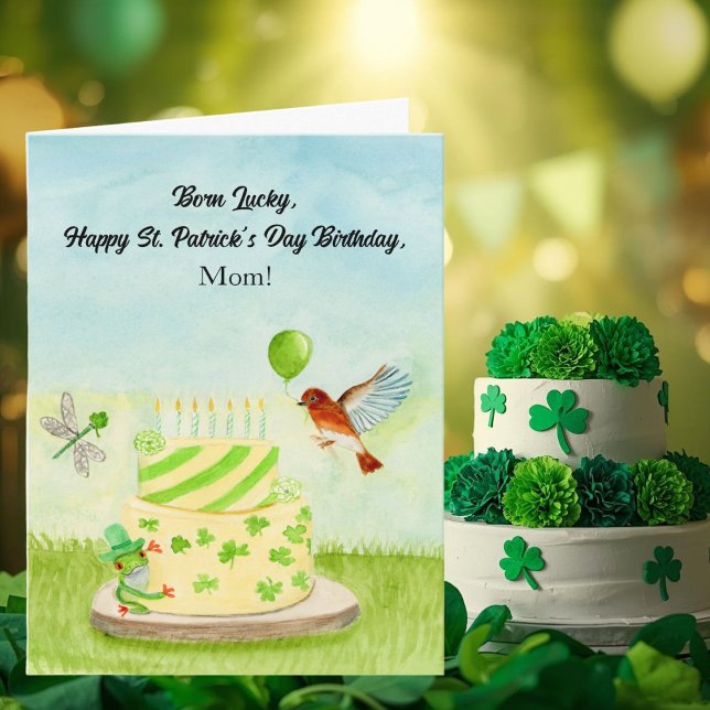Grattis mamma på St. Patricks dag födelsedag Kort (Skapare uppladdad)