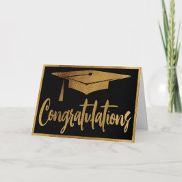 Grattis Modern Typography Studenten Grad Kort