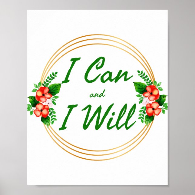 Grattis Motivation ord för arbete Poster (Framsidan)