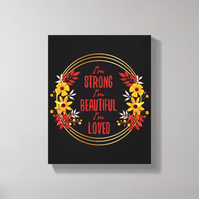 Grattis Motivation ord för framgång Canvastryck (Framsida)