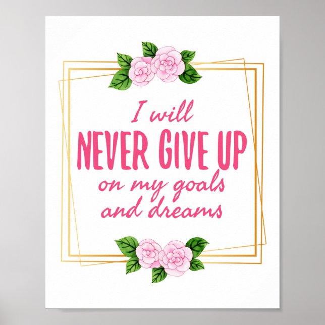 Grattis Motivation ord för livet och framgången Poster (Framsidan)