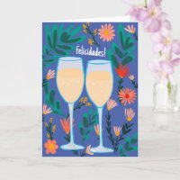 Grattis Mousserande Vin Champagne Blommig Skål