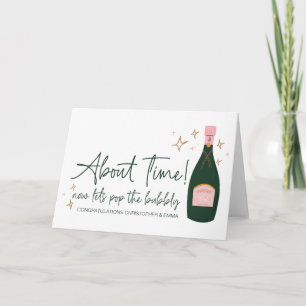 Grattis New Mr & Mrs Förlovning Bröllop Kort