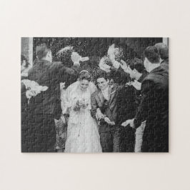 Grattis Newlyweds Bröllop Photo Pussel