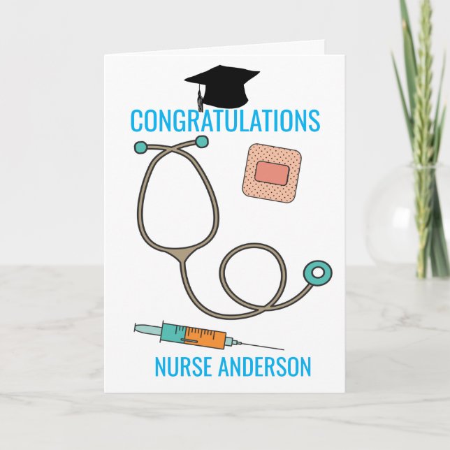 Grattis Nurse Student Kort (Framsida)