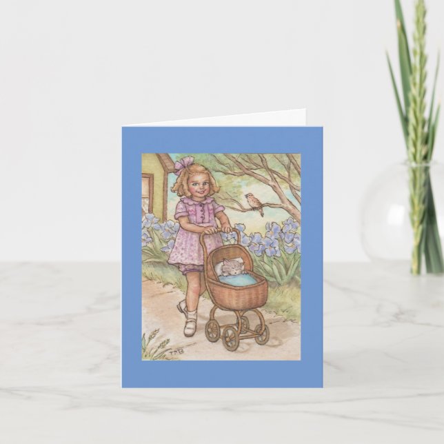 grattis ny kattunge kort (Framsida)