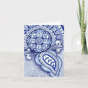 Grattis Ny Mamma Det Är En Pojke Damask Indisk Man Kort