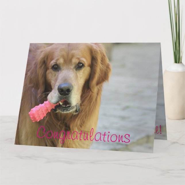 Grattis Nyfödd bebis Girl Kort (Framsida)