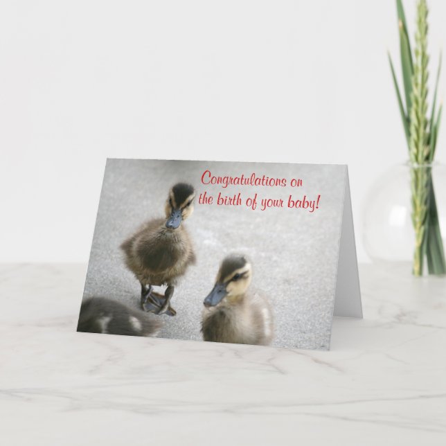 Grattis Nyfödd bebis, tomt Kort (Framsida)