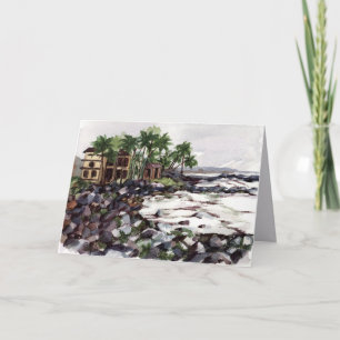 Grattis Nytt Strandhus Oahu Hawaii Kort