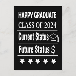 Grattis nyutexaminerade Examen Vykort