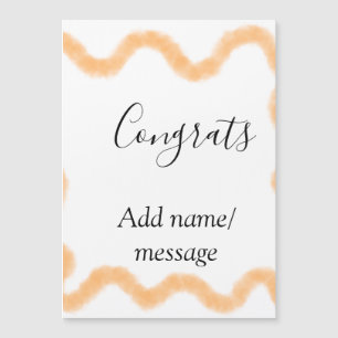 Grattis orange spiral spansk kant boho retro n