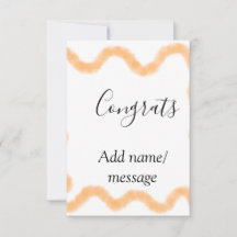 Grattis orange spiral spansk kant boho retro n